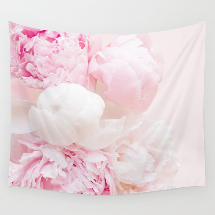 Peonies Bouquet | Peonies Photography | Floral | Nature | Flowers Wall Tapestry