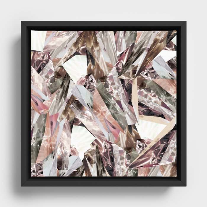 Arnsdorf SS11 Crystal Pattern Framed Canvas
