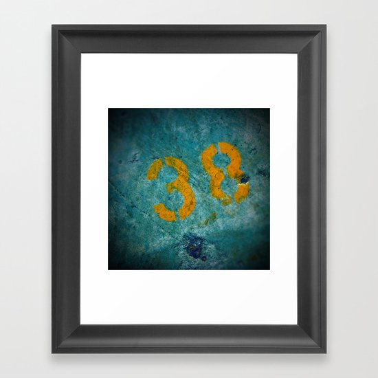 38 Framed Art Print