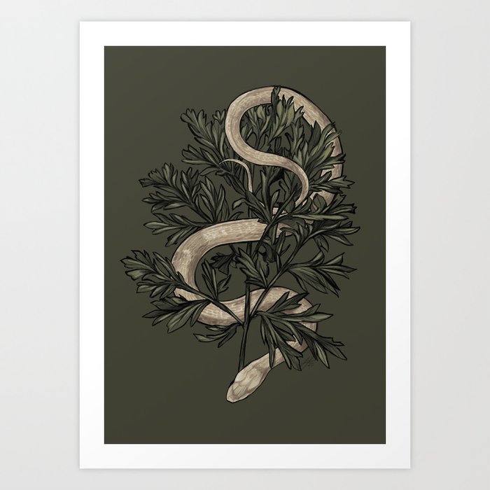 Le Serpent et l'Absinthe Art Print