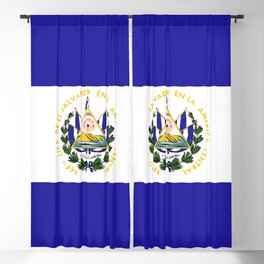 El Salvador flag emblem Blackout Curtain