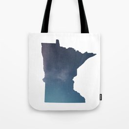 Minnesota Map | Star Texture Tote Bag