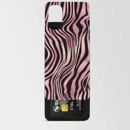 Pink Black Zebra Stripes Pattern Android Card Case