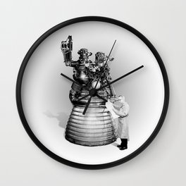 Rocket Scientist Wall Clock | J2Rocketengine, Man, Digital Manipulation, Scientist, J 2, Photo, Rocketman, Black And White, Rocketscientist, Science 