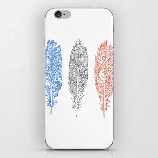 Patterned Plumes iPhone & iPod Skin