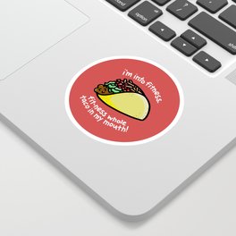 Fitness Taco Sticker