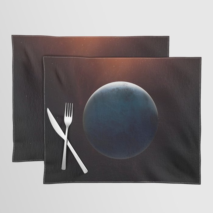 Uranus planet. Poster background illustration. Placemat