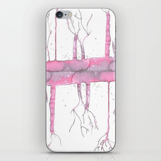 Pink trees iPhone Skin