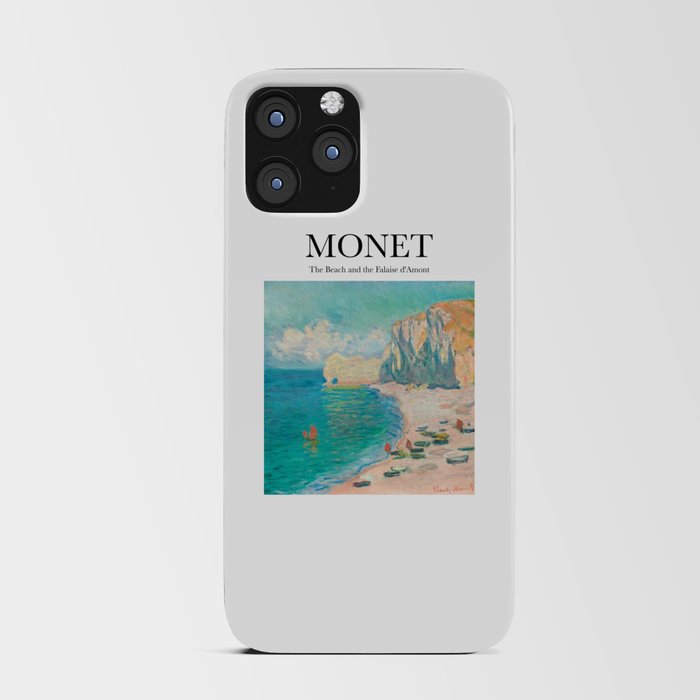 Monet - The Beach and the Falaise d'Amont iPhone Card Case