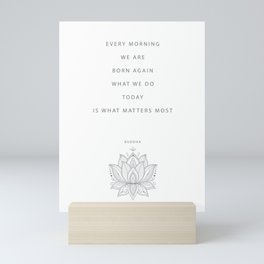 Buddha Inspirational Saying  Mini Art Print