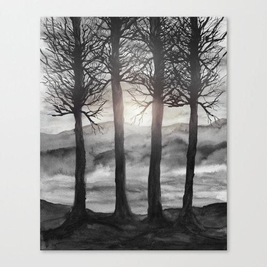 Grateful Love Song B&W Canvas Print