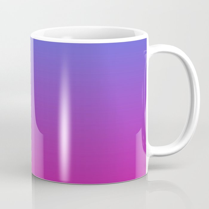 Vibrant Blue, Purple & Pink Gradient Color Coffee Mug