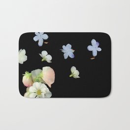 Sweet Pea, Daisy, Hydrangea Glitch Bath Mat | Artificialflowers, Fakeflowers, Art, Glitchart, Photo, Scannerart, Digital, Flowers, Color, Scan 