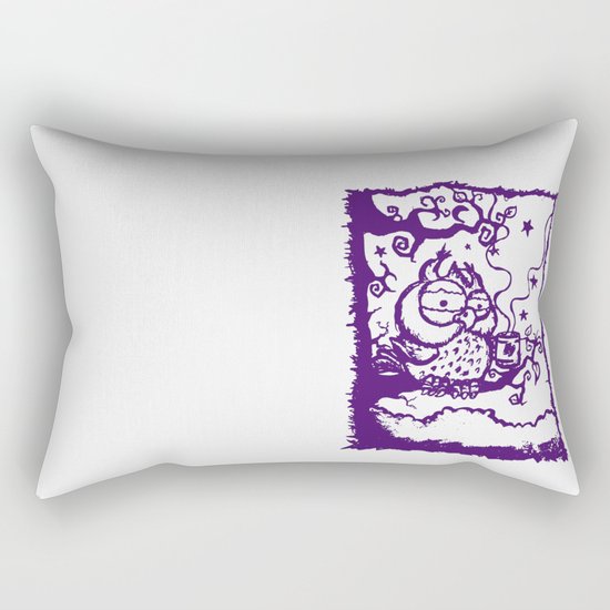 Coffee owl Rectangular Pillow