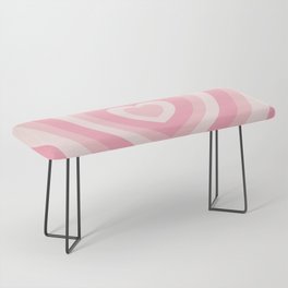 Pink Love Hearts  Bench