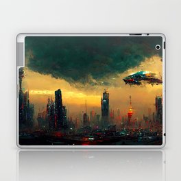 Flying to the Infinite City Laptop Skin