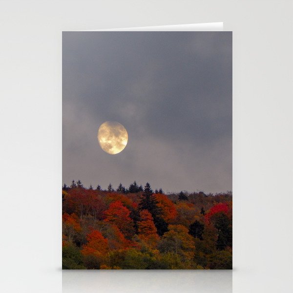 Autumn Moonrise Stationery Cards