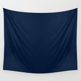 dark navy blue solid coordinate Wall Tapestry