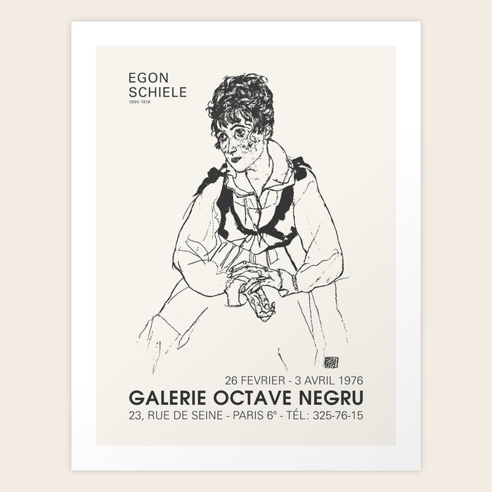 Egon Schiele - Lecture by Egon Friedell poster – Poster Wall