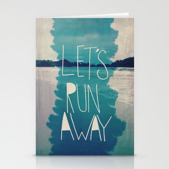 Let's Run Away: Manuel Antonio, Costa Rica Stationery Cards