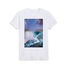Frederic Edwin Church (American, 1826–1900) - Title: NIAGARA - Date: 1857 - Style: Romanticism / Luminism (Hudson River School) - Genre: Natural Landscape - Media: Oil on canvas - Digitally Enhanced Version (1800dpi) - Kids T Shirt