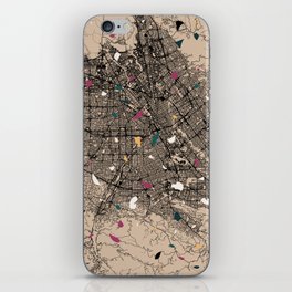 San Jose USA City Map - Terrazzo Collage iPhone Skin