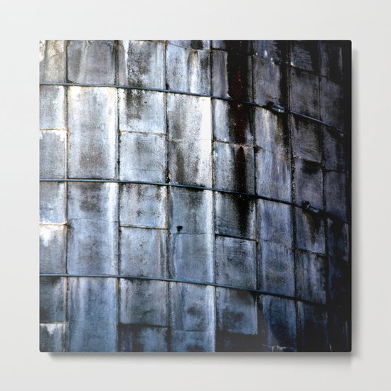 Silo Side Metal Print