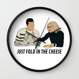 Fold in the Cheese Wall Clock