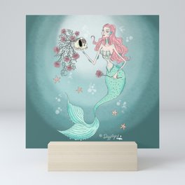Spooky Mermaid Mini Art Print