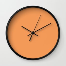 Asymmetrical Glow ~ Apricot Wall Clock