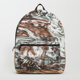 Golden, black and silver overflowing Backpack