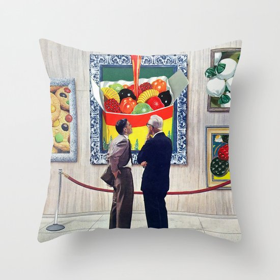 A Question of Candy Throw Pillow