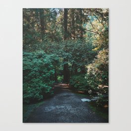 Peaceful garden in Portland Canvas Print