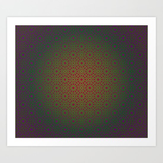 Purple/Green Art Print