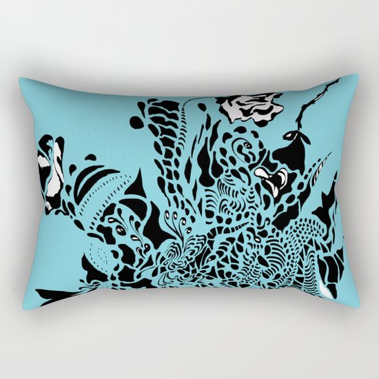 Floral Burst Rectangular Pillow