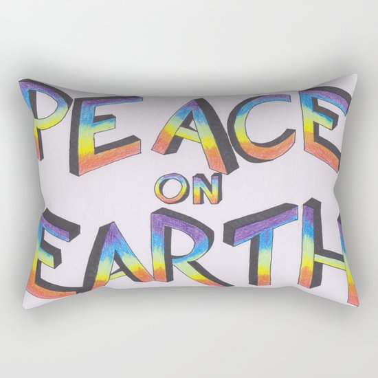 Let there be peace Rectangular Pillow