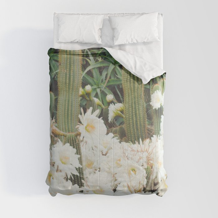 Cactus and Flowers Comforter