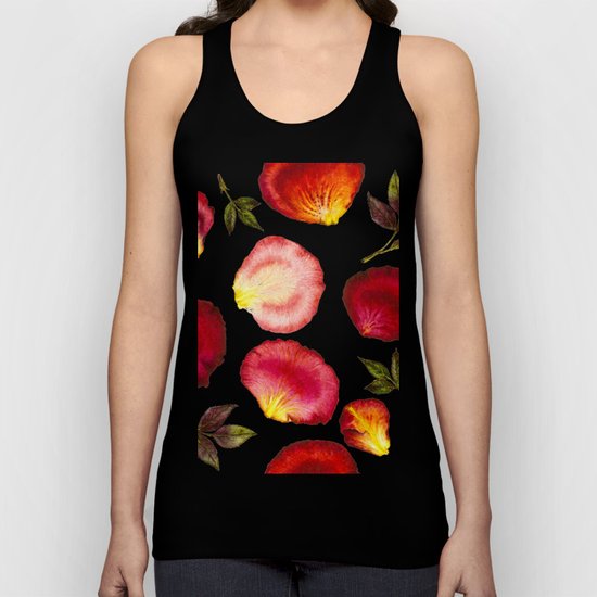 Rose Petal Pattern 01 Unisex Tank Top