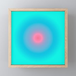 Blue Circle Framed Mini Art Print