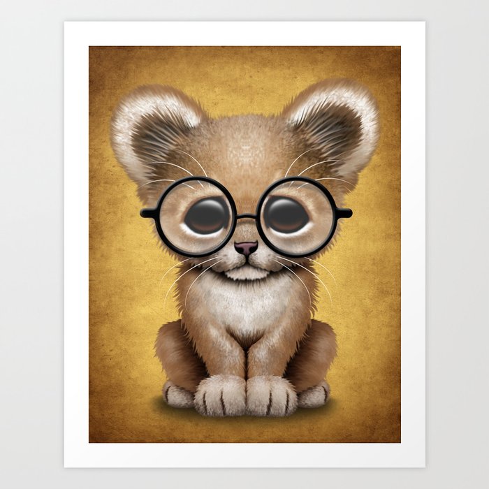 cute animals with glasses