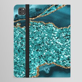 Agate Glitter Ocean Texture 09 iPad Folio Case