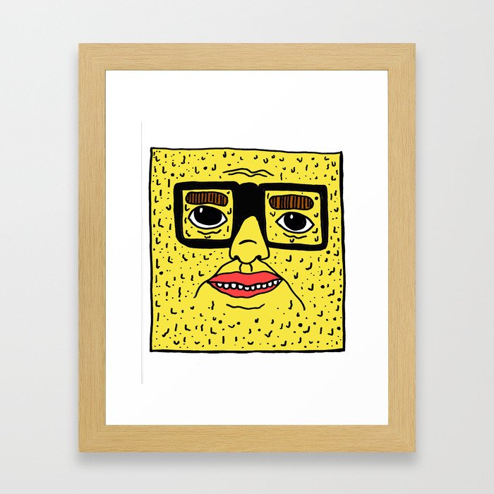 Yellow Man Framed Art Print