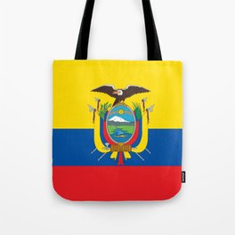 Ecuador Flag Tote Bag