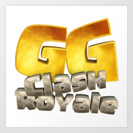 GG Clash Royale Art Print