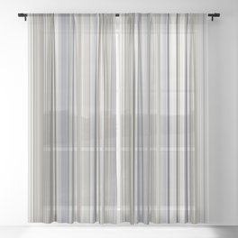 Blue grey Tan Stripes Sheer Curtain | Classic, Geometric, Periwinklegrey, Beigetan, Striped, Geometry, Stripepattern, Minimalist, Neutralcolors, Basic 