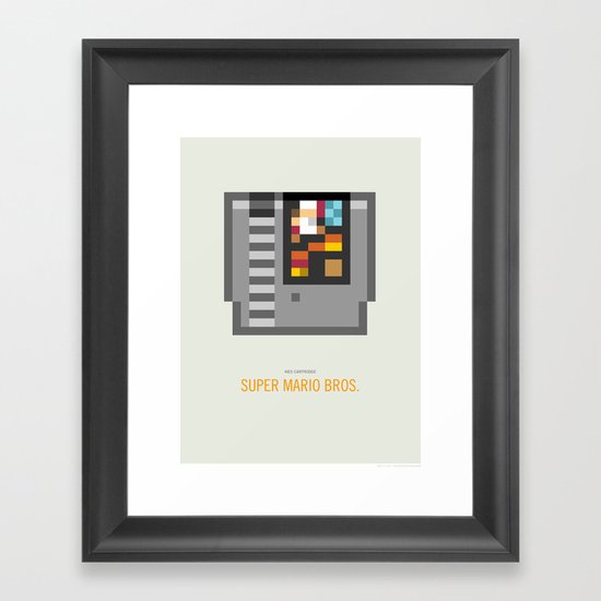 Super Mario Bros. Cartridge Framed Art Print