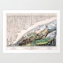 Rivers and Mountains of the World (1829) Art Print