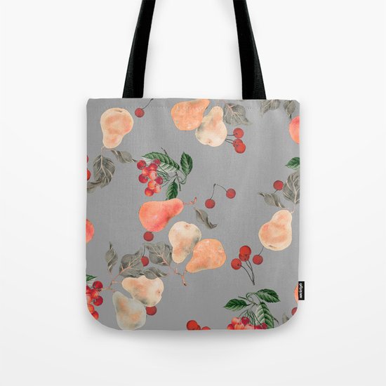 cherries and pears winter Tote Bag