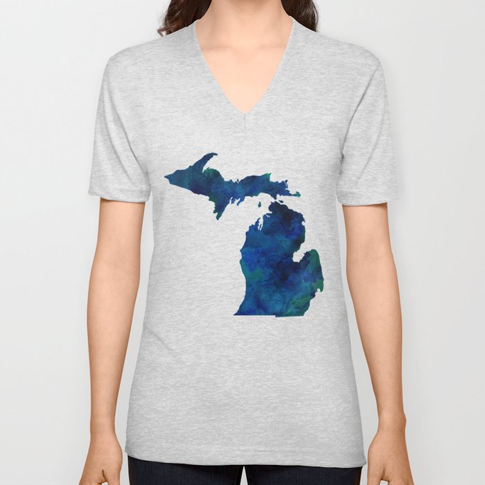 Michigan V Neck T Shirt