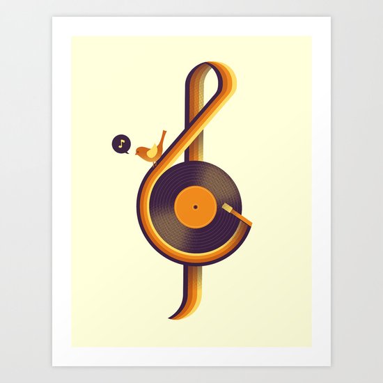 Retro Sound Art Print